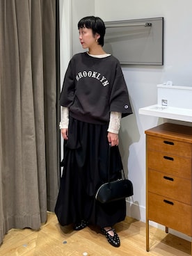 「ADD CULUMN（アドカラム）のアイテム」を使った、SAKURAさん（レディース・166cm）の春コーディネート