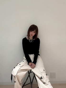 「アイテム（ブーツ）」を使った、星空さん（レディース・160cm）の秋コーディネート