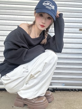 「アイテム（メイクアップ）」を使った、星空さん（レディース・160cm）の冬コーディネート