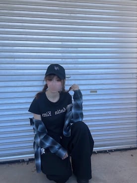 「チェックシャツ」｜星空さん（レディース・160cm）の秋コーディネート