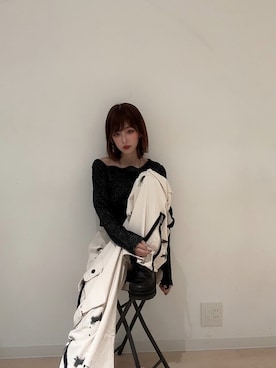 「Clarks（クラークス）のアイテム（ブーツ）」を使った、星空さん（レディース・160cm）の秋コーディネート