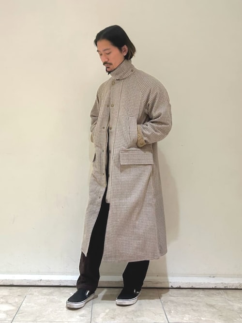 JAPAN LIMITED'【SNOWDON / スノードン】ウール チェック ロング