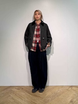 Barbour スタッフさん(メンズ・175cm)の秋コーディネート
