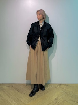 Barbour スタッフさん(レディース・175cm)の秋コーディネート