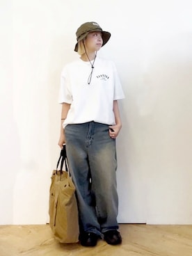 「バブアー」｜Barbour スタッフさん（レディース・157cm）の春コーディネート