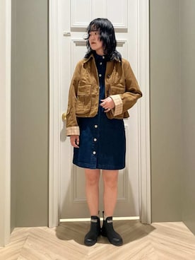 「バブアー」｜Barbour スタッフさん（レディース・157cm）の春コーディネート