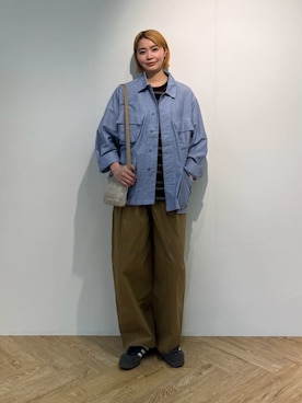「バブアー」｜Barbour スタッフさん（レディース・175cm）の春コーディネート