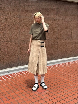 Barbour スタッフさん(レディース・175cm)の夏コーディネート