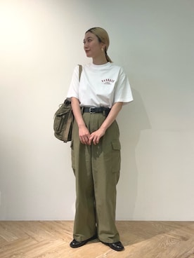 「バブアー」｜Barbour スタッフさん（レディース・158cm）の春コーディネート