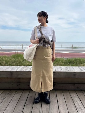 Barbour スタッフさん(レディース・159cm)の夏コーディネート