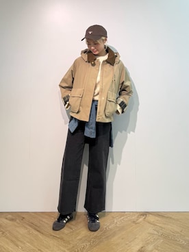 Barbour スタッフさん(レディース・175cm)の秋コーディネート