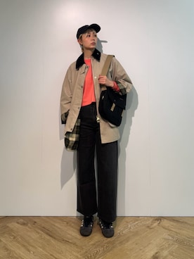 Barbour スタッフさん（レディース・175cm）の秋コーディネート