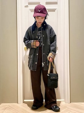 Barbour スタッフさん（レディース・150cm）の夏コーディネート