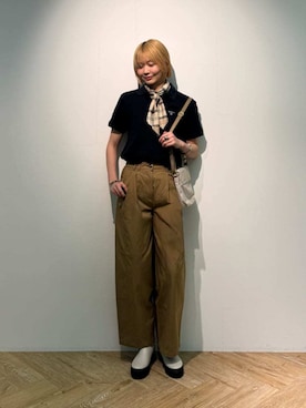 Barbour スタッフさん(レディース・175cm)の春コーディネート