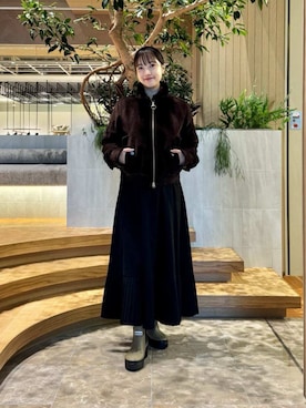 Barbour スタッフさん(レディース・159cm)の秋コーディネート