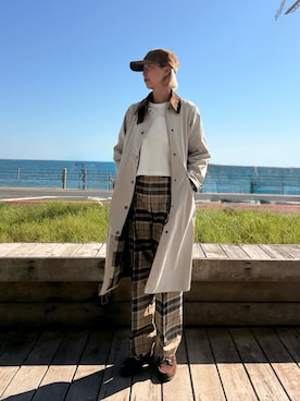 「Barbour（バブアー）のアイテム」を使った、Barbour スタッフさん（メンズ・168cm）の秋コーディネート
