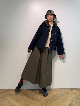 Barbour スタッフさん(レディース・175cm)の秋コーディネート