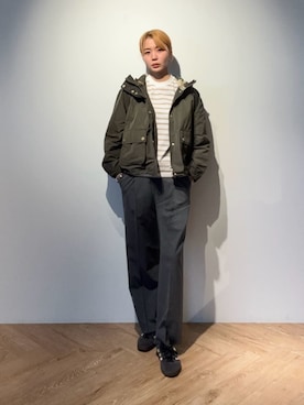 Barbour スタッフさん(レディース・157cm)の春コーディネート