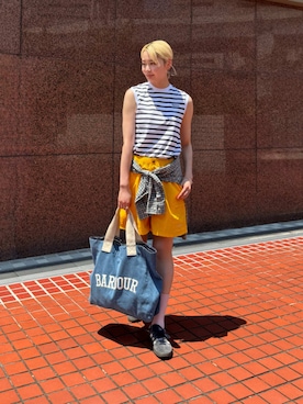 Barbour スタッフさん(レディース・175cm)の夏コーディネート