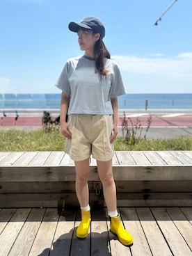 Barbour スタッフさん(レディース・159cm)の春コーディネート