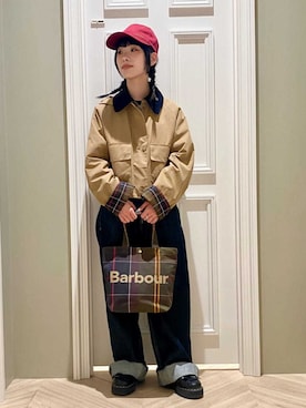 Barbour スタッフさん（レディース・150cm）の夏コーディネート