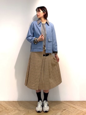 Barbour スタッフさん（レディース・157cm）の春コーディネート
