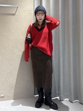 「アイテム（帽子）」を使った、sanaさん（レディース・160cm・10代）の秋コーディネート