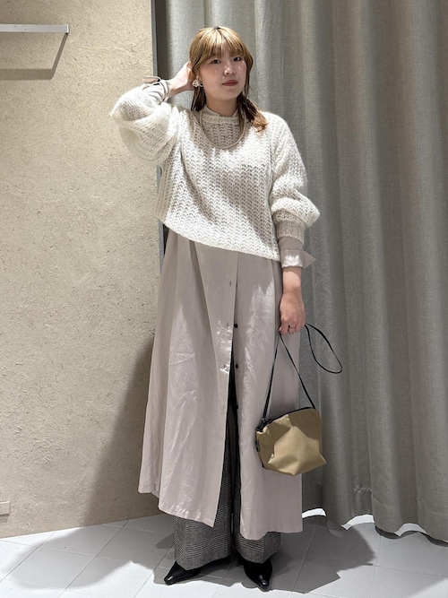 ウールタックワイドパンツ / セットアップ対応（スラックス）｜SALON