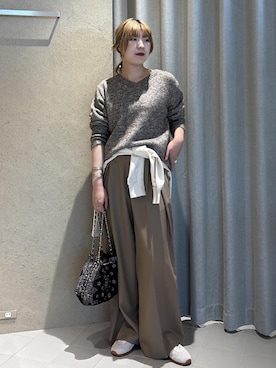 「アイテム（Tシャツ/カットソー）」を使った、sanaさん（レディース・160cm・10代）の秋コーディネート