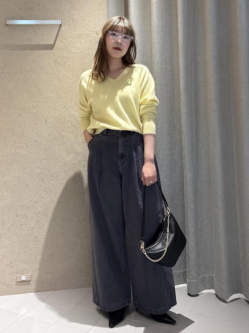 カシミヤVネックプルオーバー［セットアップ対応］（ニット/セーター