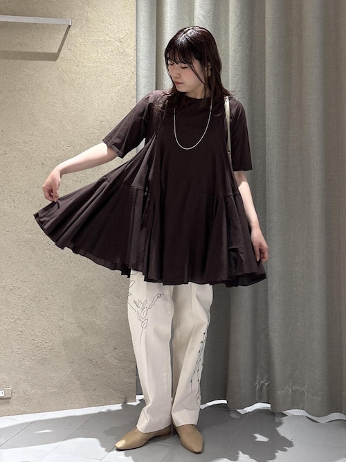 AAYUSHI（アユーシ） for SALON】別注ボリュームフレアハーフスリーブ