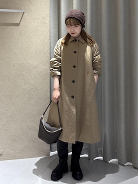 「アイテム（ダウンジャケット/コート）」を使った、sanaさん（レディース・160cm・10代）の秋コーディネート