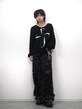 「アイテム（ブラック系）」を使った、 TAKATOさん（メンズ・172cm）の秋コーディネート