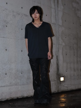 「Rick Owens（リックオウエンス）のアイテム」を使った、 TAKATOさん（メンズ・172cm）の夏コーディネート