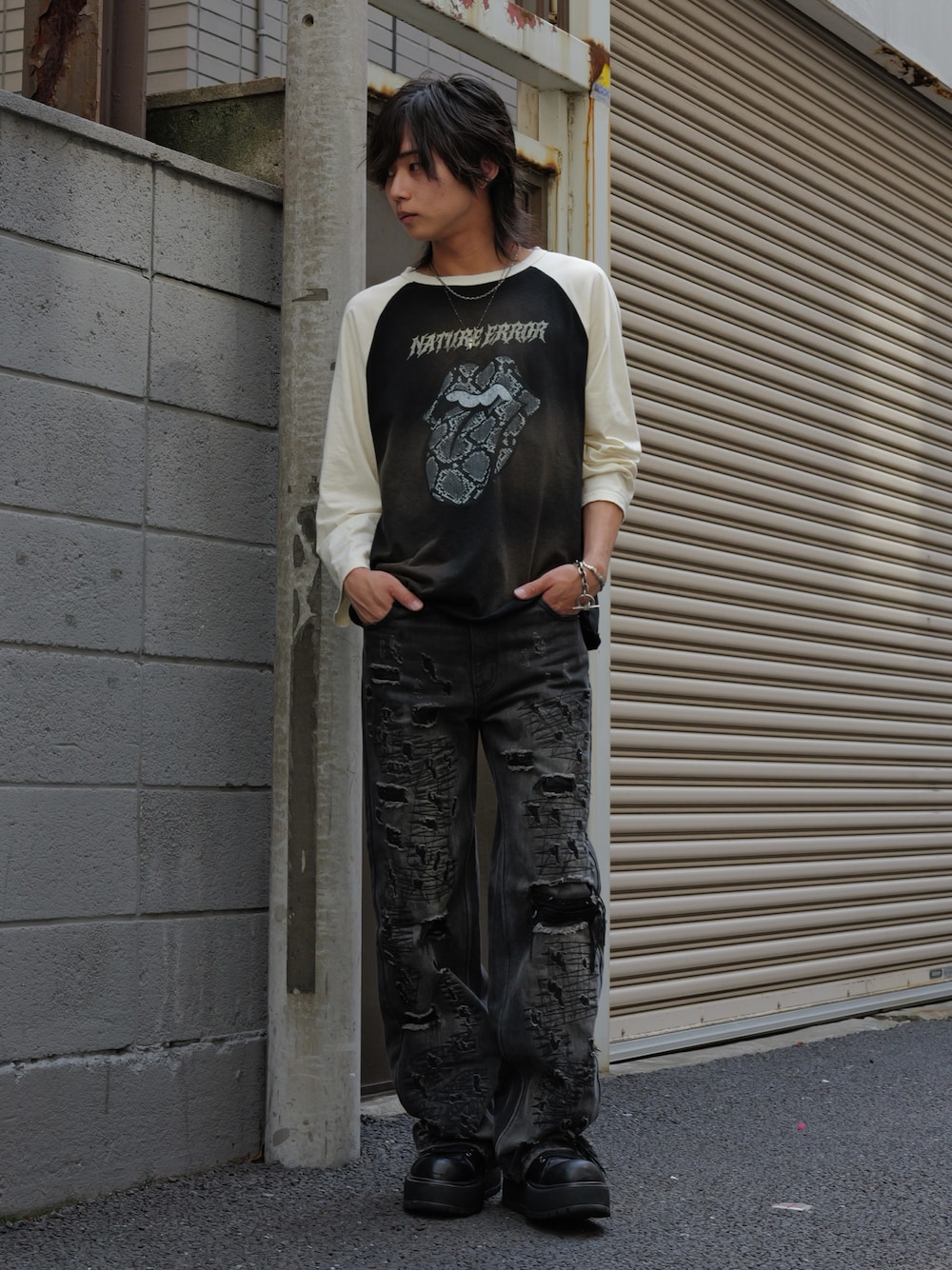 GRANCY】High Damage Straight Denim Pants / ハイダメージストレート