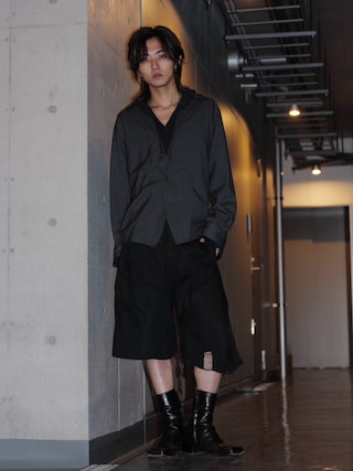 「GRANCY(グランシー)の【GRANCY】Knit Layered Design Wool Mix Shirt / ニットレイヤードデザインウールミックスシャツ(シャツ/ブラウス)」を使った、 TAKATOさん(メンズ・172cm)の秋コーディネート