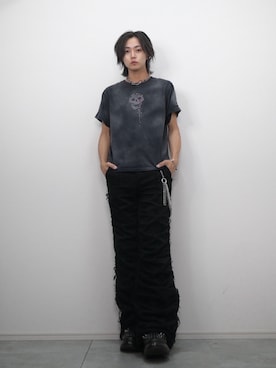 「アイテム（ウォレットチェーン、シルバー系）」を使った、 TAKATOさん（メンズ・172cm）の秋コーディネート