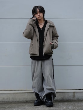 「GRANCY（グランシー）のアイテム（パンツ）」を使った、 TAKATOさん（メンズ・172cm）の秋コーディネート