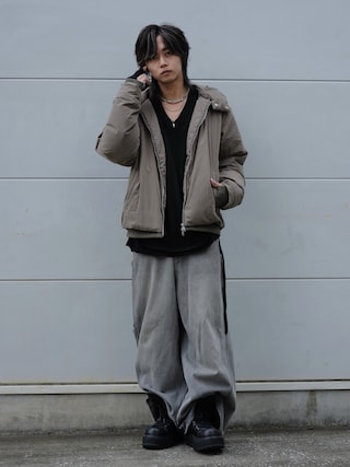 「GRANCY（グランシー）の【GRANCY】ZipDesign Buggy DenimPants / ジップデザイン バギーデニム パンツ（デニムパンツ）」を使った、 TAKATOさん（メンズ・172cm）の秋コーディネート