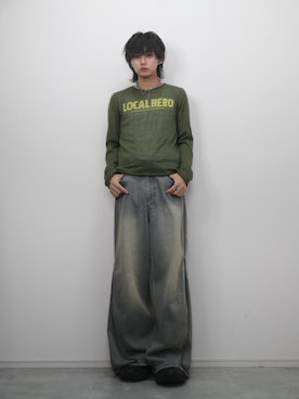 「アイテム（デニムパンツ）」を使った、 TAKATOさん（メンズ・172cm）の秋コーディネート