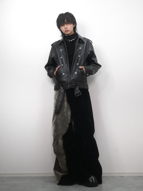 GRANCY ブルゾン アウター 「GRANCY」Napoleon Leather Blouson
