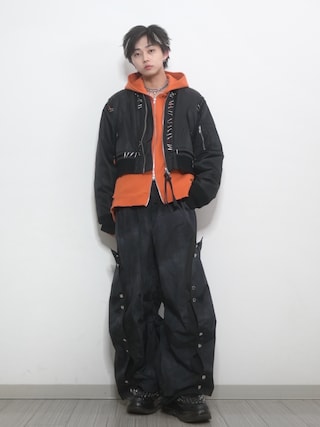 GRANCY たかと氏着用 ナイロンパンツ 黒 TAKATO｜GRANCYのパーカーを使ったコーディネート - WEAR