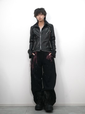 「アイテム（スウェットパンツ）」を使った、 TAKATOさん（メンズ・172cm）の秋コーディネート