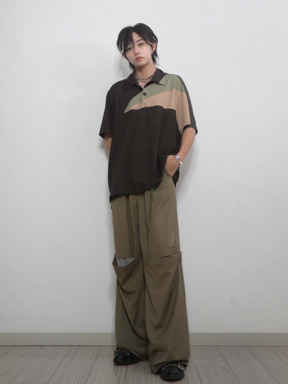 kolor 24SS ドッキングポロシャツ　サイズ2 【TAKATO着用】 1723968077.jpg