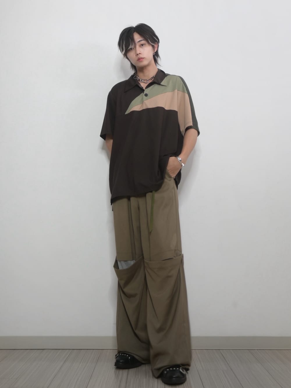 takato 着用類似 kolor ニットポロシャツ TAKATO｜kolorのポロシャツを使ったコーディネート - WEAR