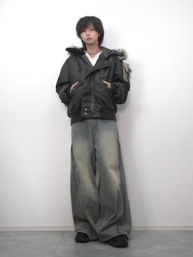 「GRANCY（グランシー）のアイテム（パンツ）」を使った、 TAKATOさん（メンズ・172cm）の冬コーディネート