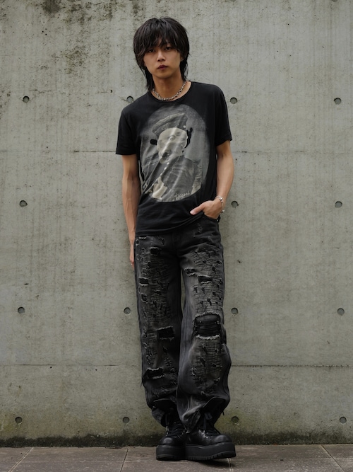GRANCY】High Damage Straight Denim Pants / ハイダメージストレート