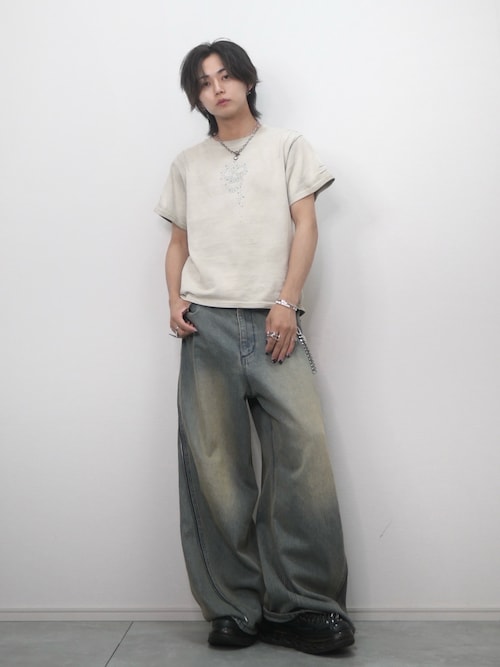 GRANCY】ZipDesign Buggy DenimPants / ジップデザイン バギー