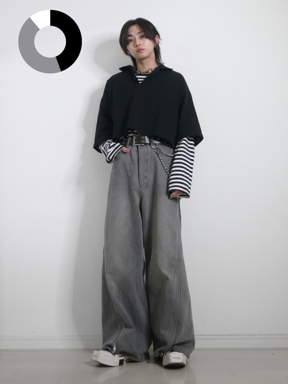 GRANCY たかと氏着用 ナイロンパンツ 黒 GRANCY たかと氏着用 ナイロンパンツ 黒 GRANCY】Button Layered