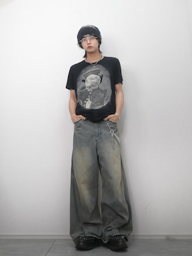「アイテム（サングラス）」を使った、 TAKATOさん（メンズ・172cm）の夏コーディネート